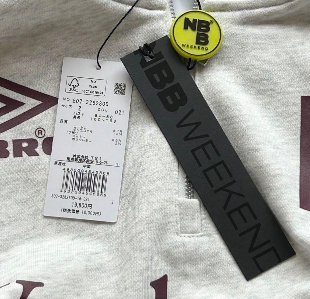 タグ付NBB WEEKEND ハーフジップスウェット トレーナー UMBRO 2