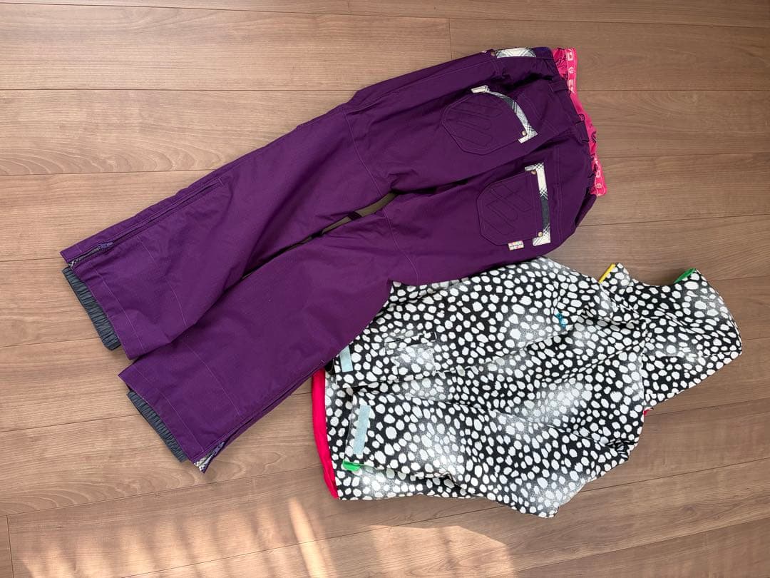 ESTILO ヒョウ柄スノーボードジャケット M ズボンL