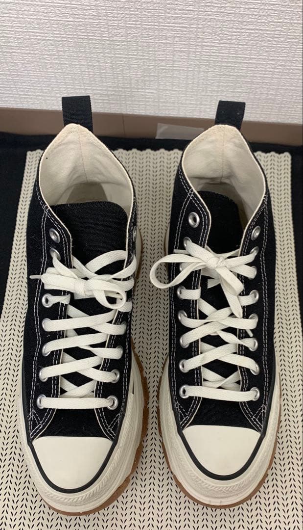 コンバース 厚底ハイカットスニーカー ブラック