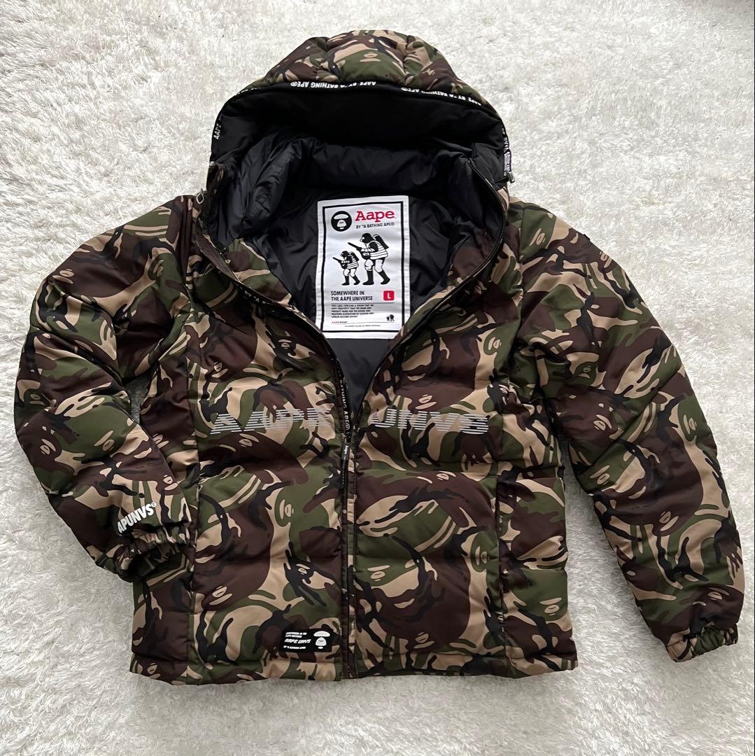 AAPE BY A BATHING APE ダウンジャケット　Lサイズ