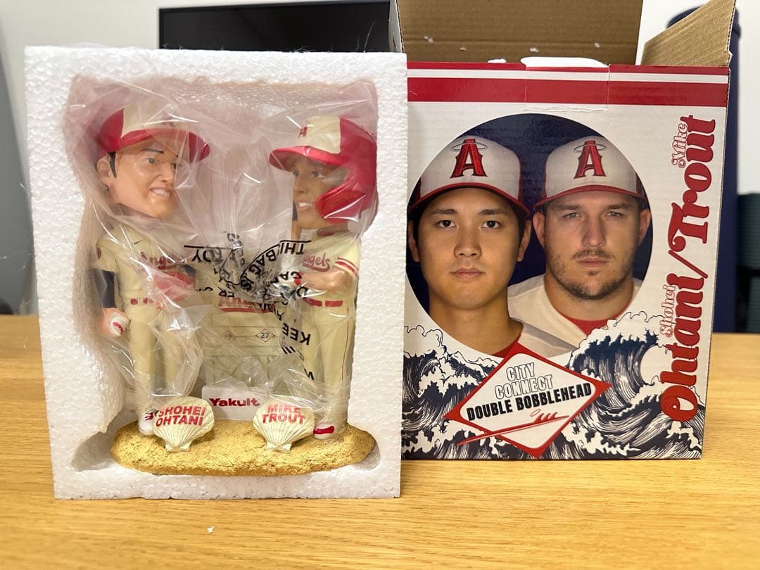 大谷翔平・マイク・トラウト ダブルボブルヘッド