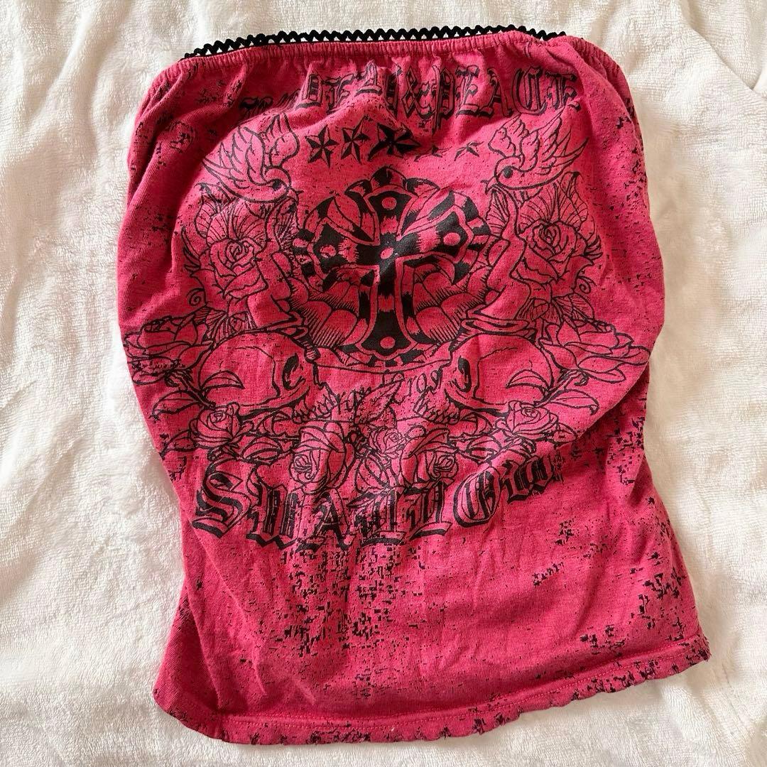 元祖【d.i.a.】背中ガンあき スカルベアトップ 平成当時物