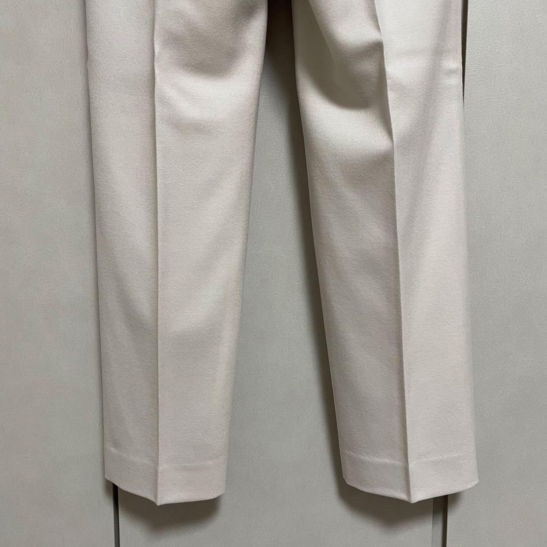 【未使用タグ付】23区　ウールミルドストレッチ テーパードパンツ
