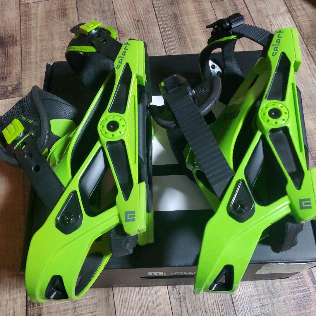 NOW スノーボード ビンディング グリーン/ブラック　select　M