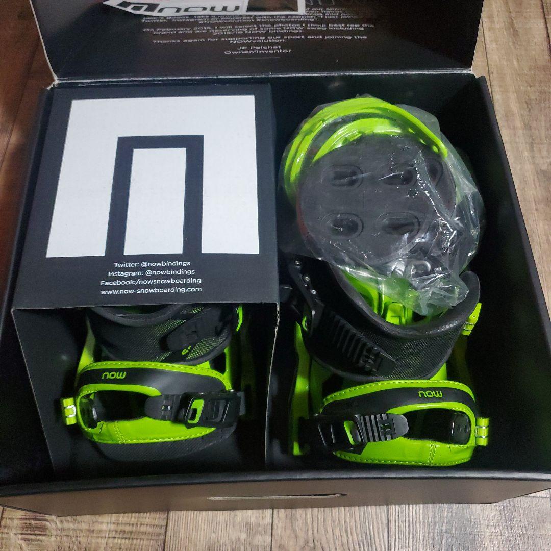 NOW スノーボード ビンディング グリーン/ブラック　select　M