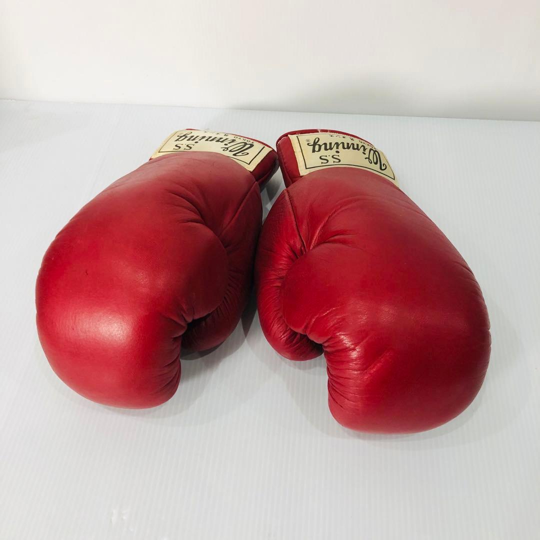 希少 箱付き 旧ロゴ Winning ウイニング ボクシンググローブ 8オンス