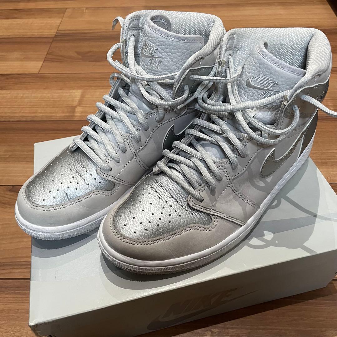 NIKE Air Jordan 1 グレー/シルバー ナイキ 27.0cm