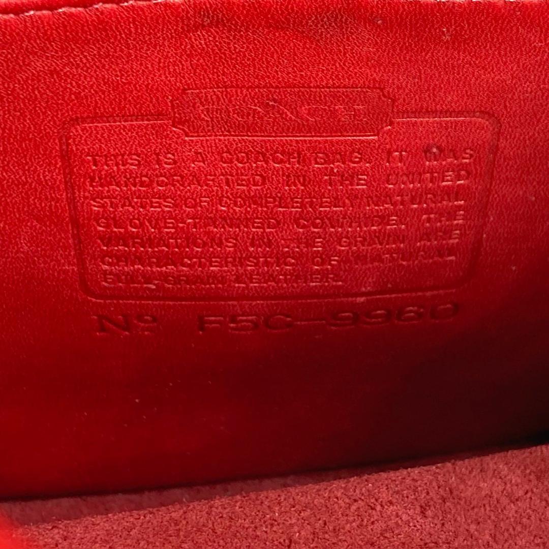 COACH コーチ　オールドコーチ　90S リュック　レッド　F5C-9960