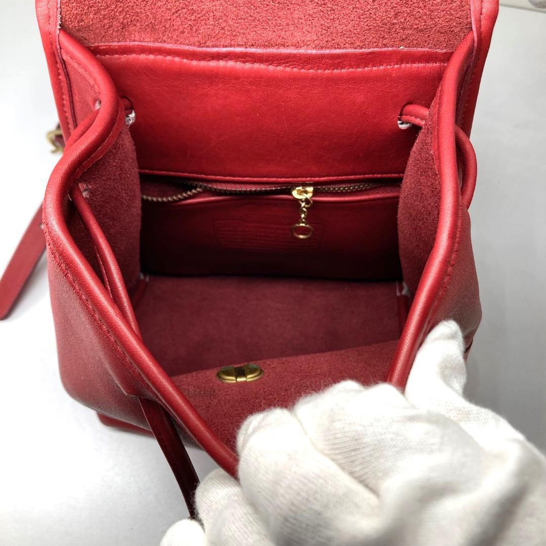 COACH コーチ　オールドコーチ　90S リュック　レッド　F5C-9960