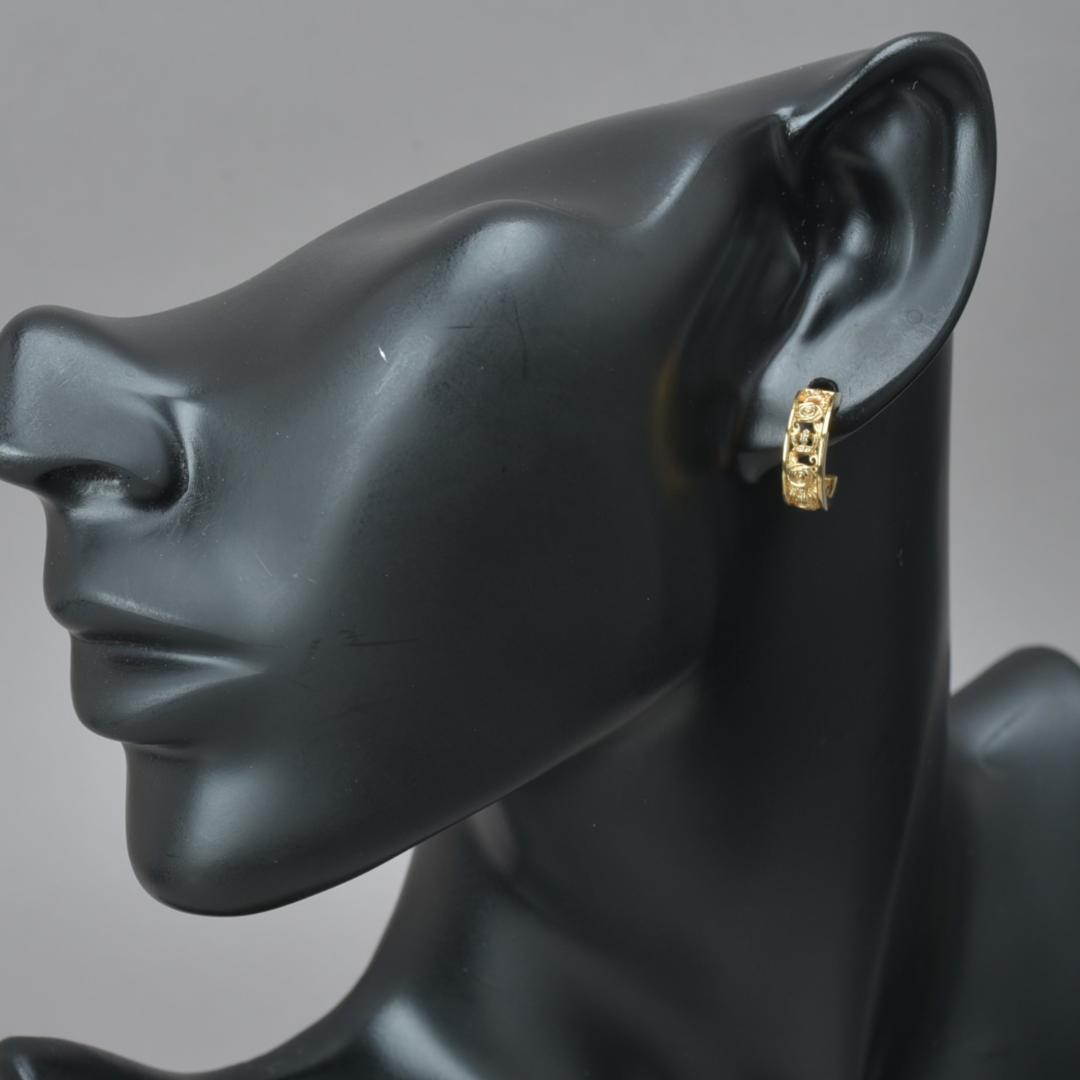 美品 ジャスティンデイビス マイラブ ピアス ゴールド K18/SV925