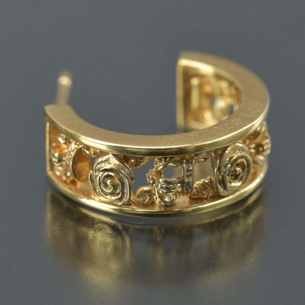 美品 ジャスティンデイビス マイラブ ピアス ゴールド K18/SV925