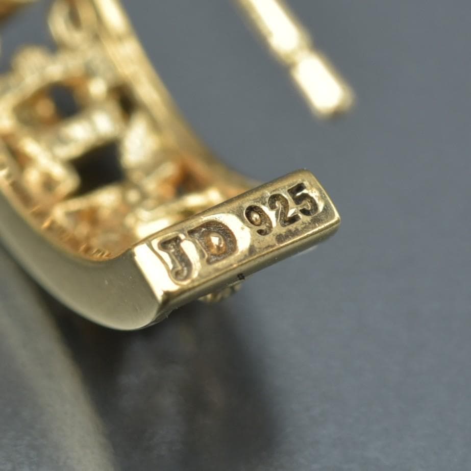 美品 ジャスティンデイビス マイラブ ピアス ゴールド K18/SV925