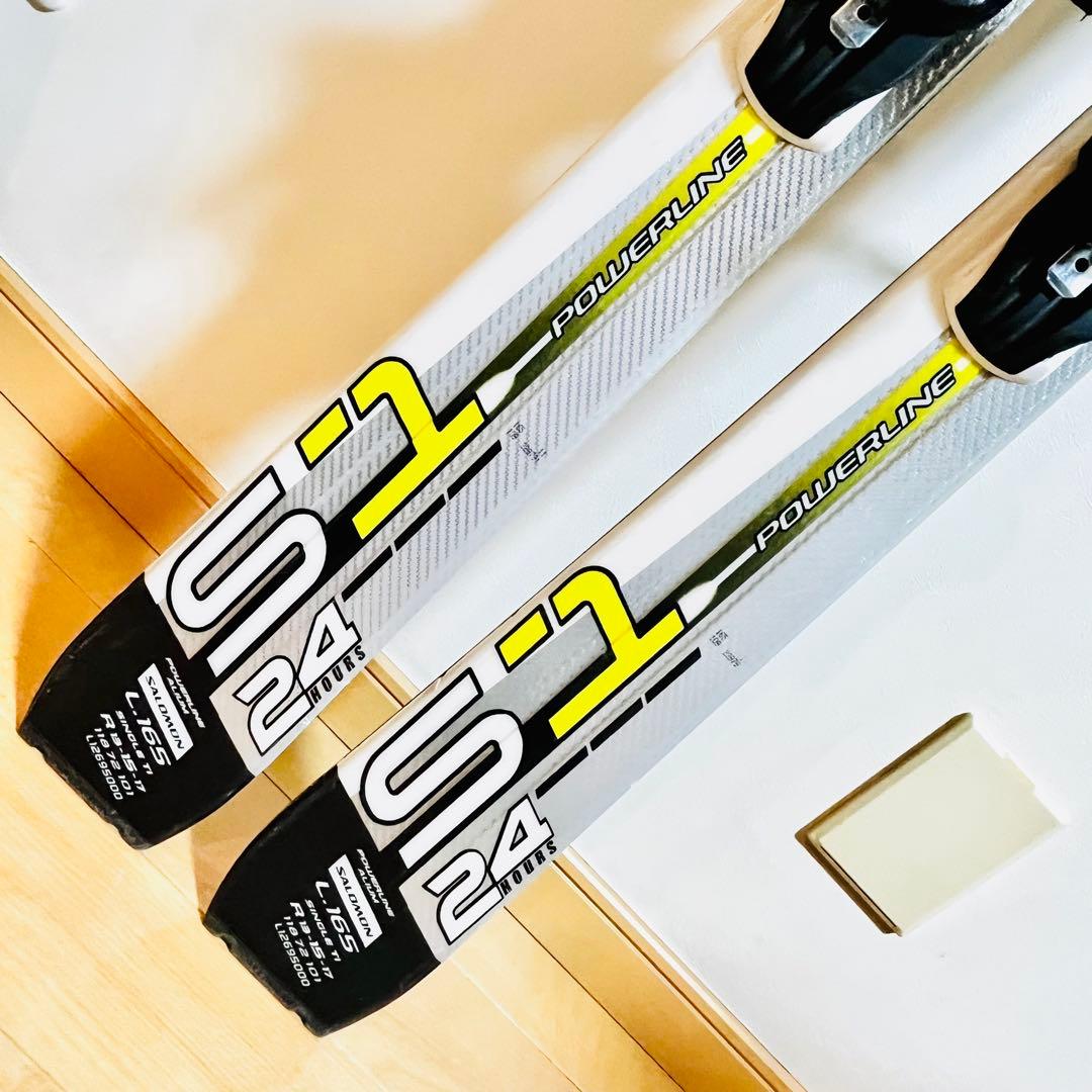 美品 SALOMON サロモン POWERLINE S1 165 ビンディング付