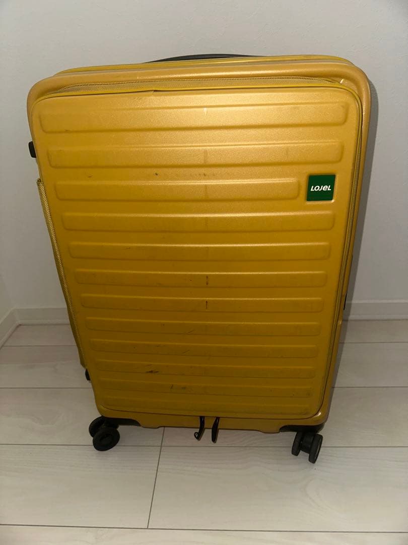 最終値下げ　LOJEL イエロー　キャリーケース　Mサイズ【傷あり】