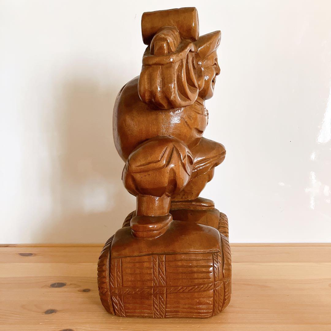 大黒天 木製 五穀豊穣 出世開運 商売繁盛 置物 七福神 - メルカリ