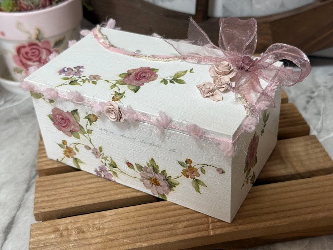 mogu様リクエスト9点おまとめ品※リメ缶※リメ鉢※デコパージュ苺　薔薇