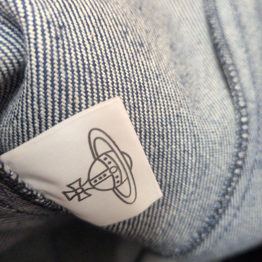 超希少 90s 廃盤　金オーブ立体デニムライディングスカート ヴィヴィアン 英製