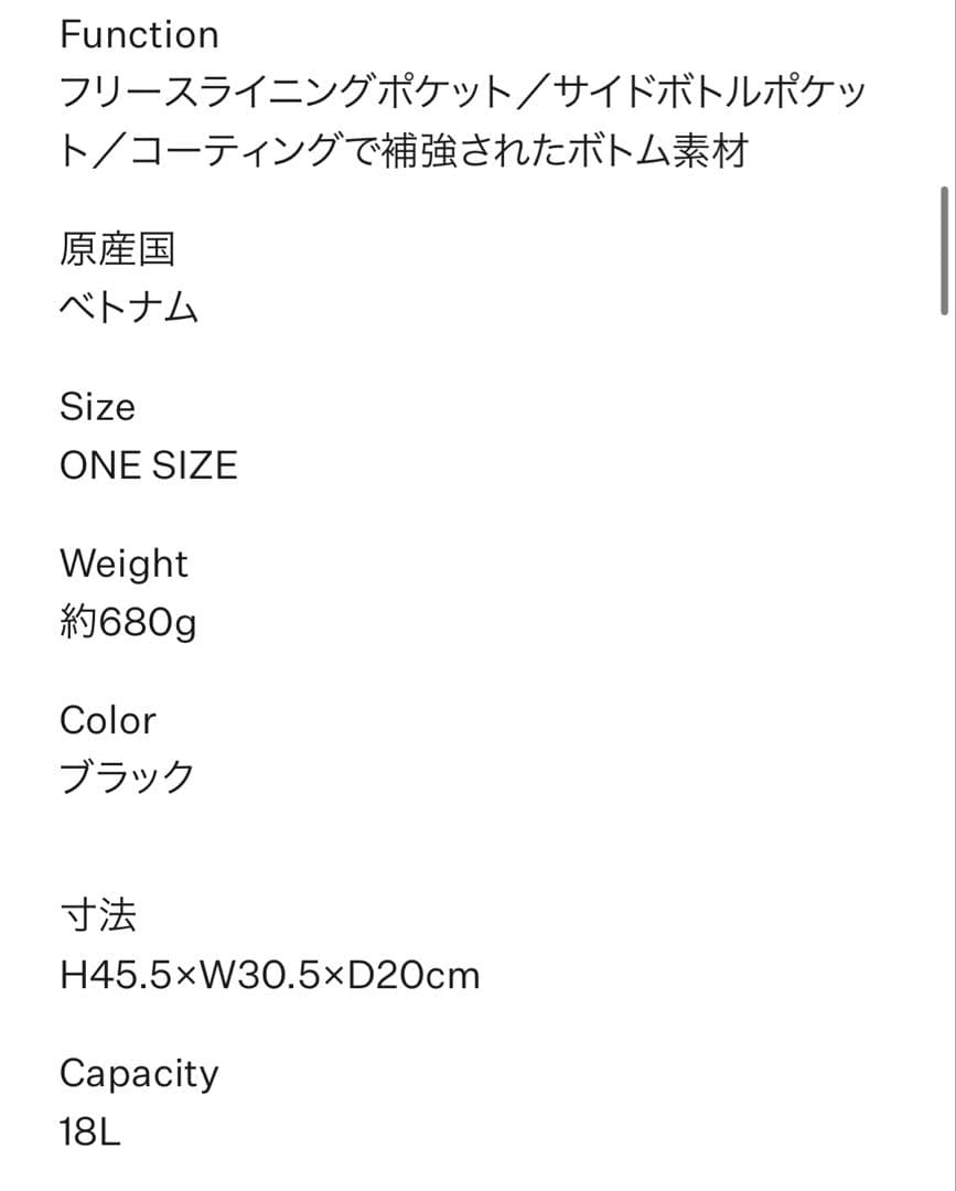 ノースフェイス　ネバーストップデイパック（レディース）リュック／デイパック