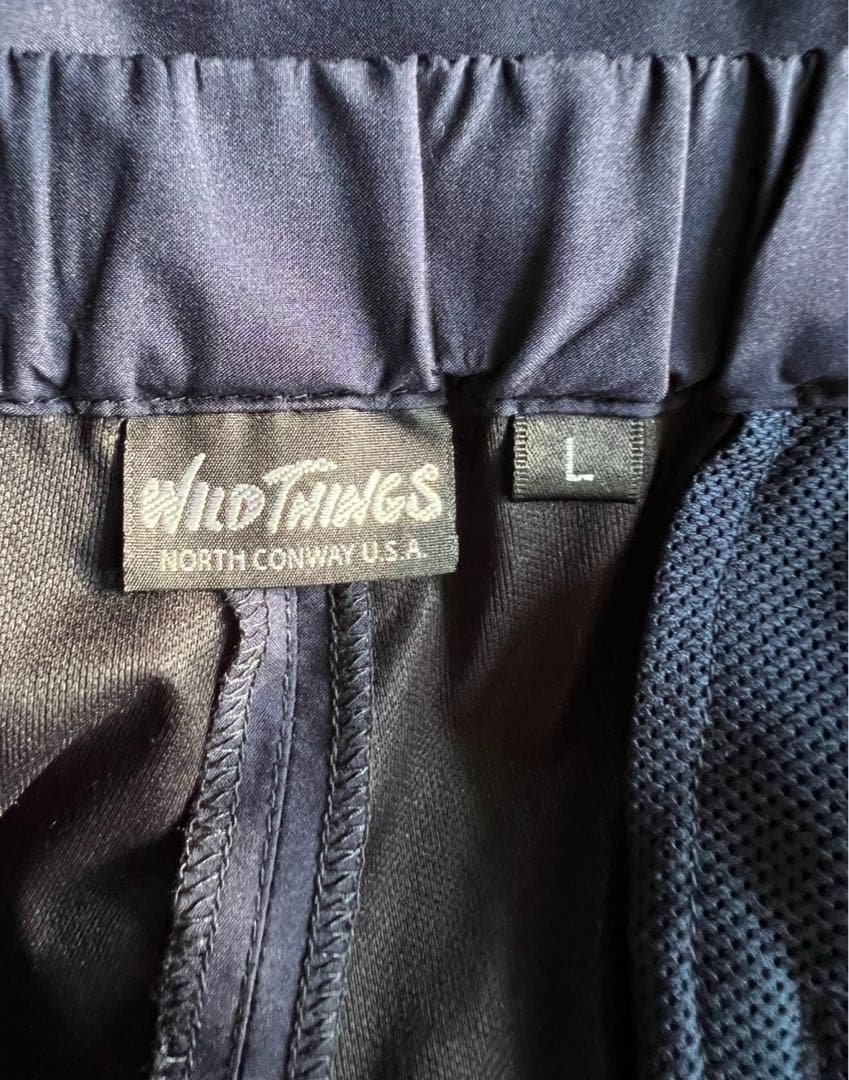 超美品ワイルドシングスセットアップスーツ2点セット　ネイビーウエストゴム