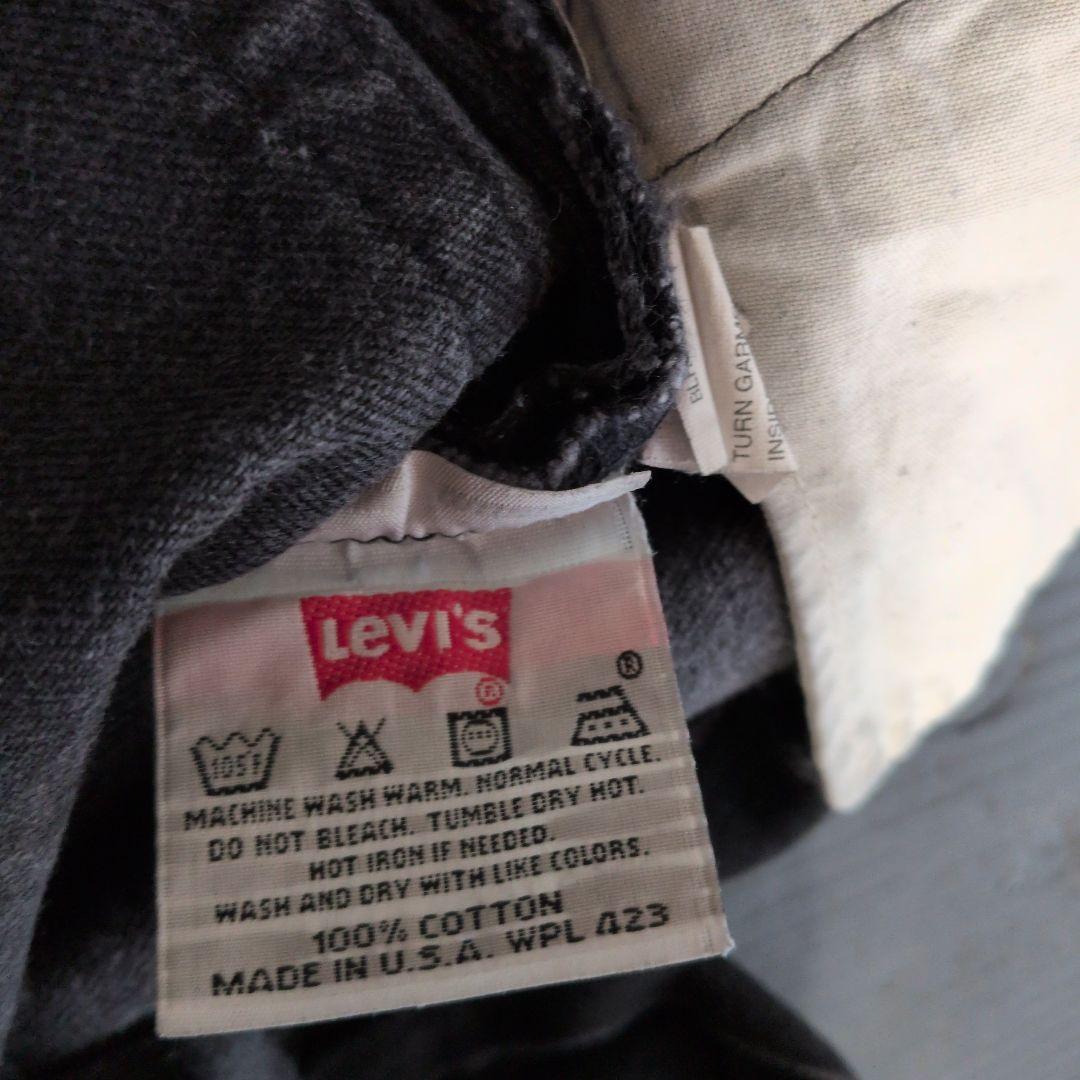 【USA製】　リーバイス　501 デニム　後染めブラック　W33 L30