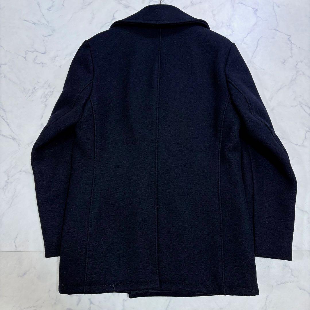 美品 Schott U.S.740N ピーコート キルティング裏地36 ブラック