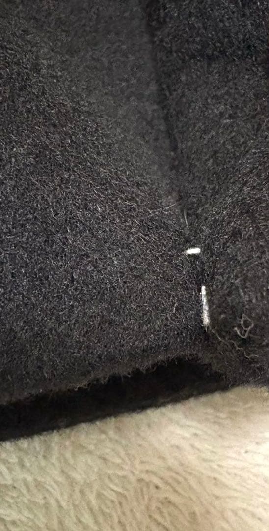 【未使用品】INDIVI インディヴィ　ウールカシミヤ　スタンドカラーコート　黒