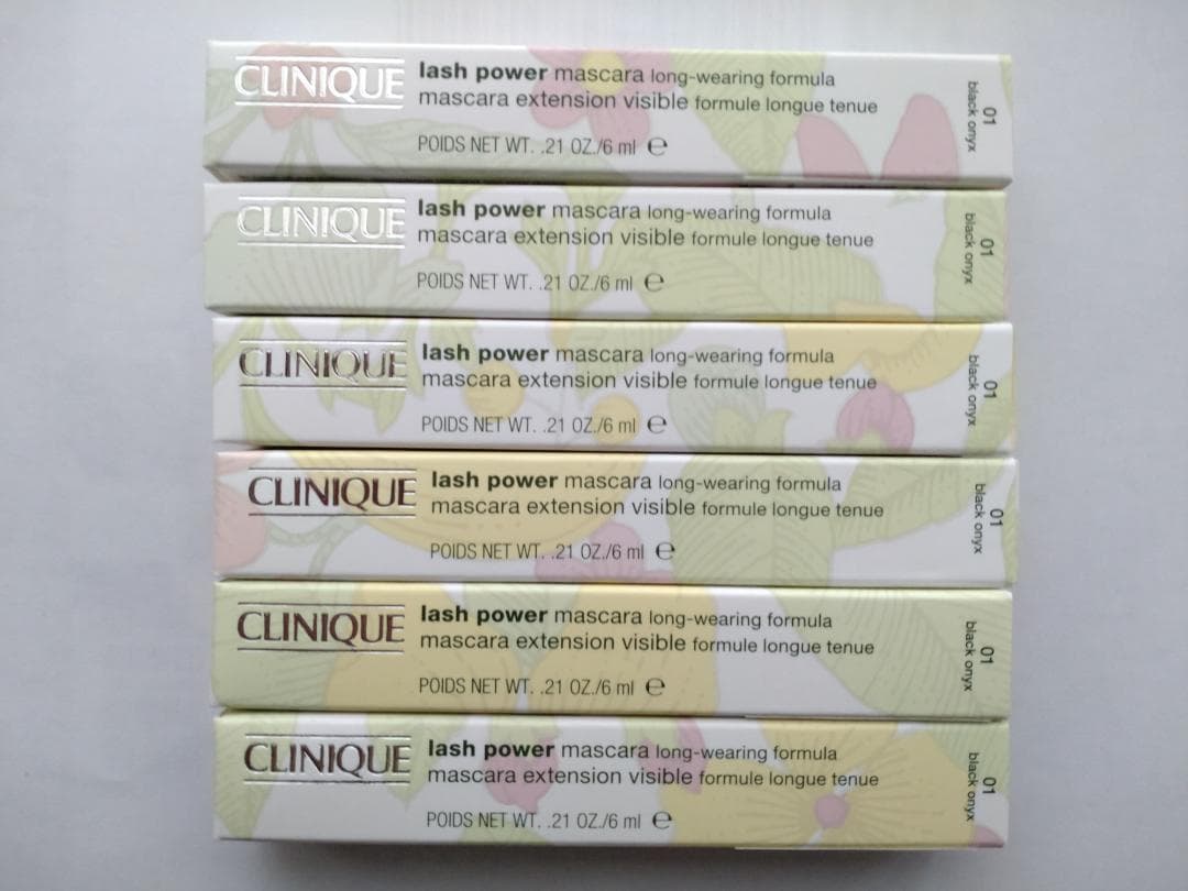 【6個セット】 クリニーク ラッシュパワーマスカラ ブラックオニキス