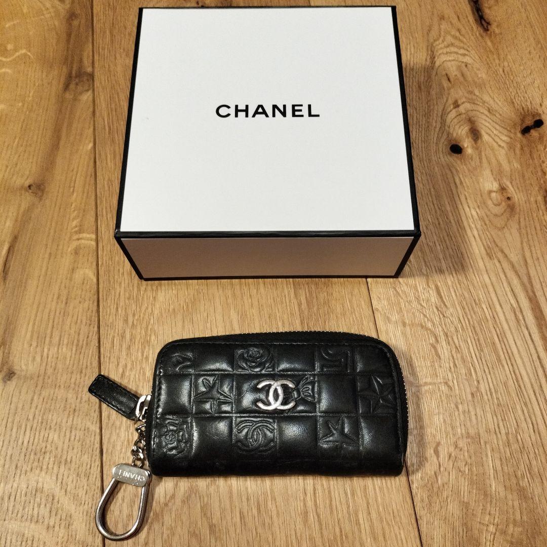 CHANEL キーケース、ケース ブラック