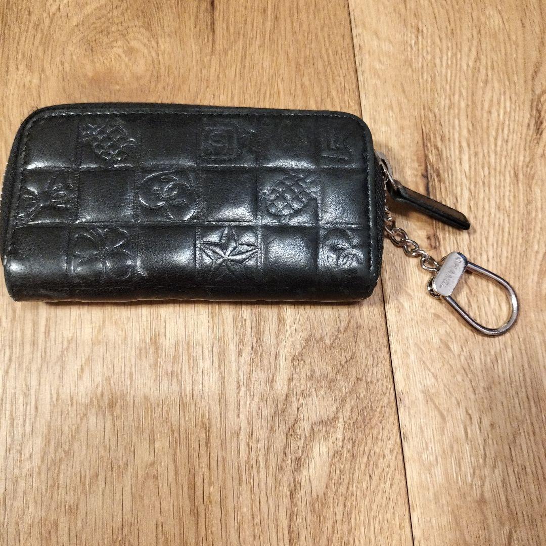 CHANEL キーケース、ケース ブラック
