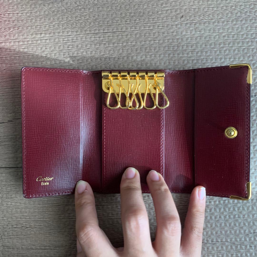 Cartier ボルドー レザーキーケース　カルティエ