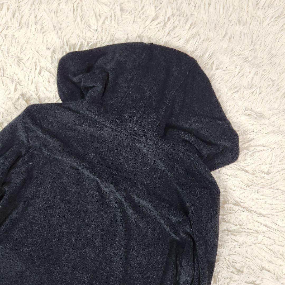 ムータマリン セットアップ ジャケット ダブルジップ ロゴ 刺繍 ベロア