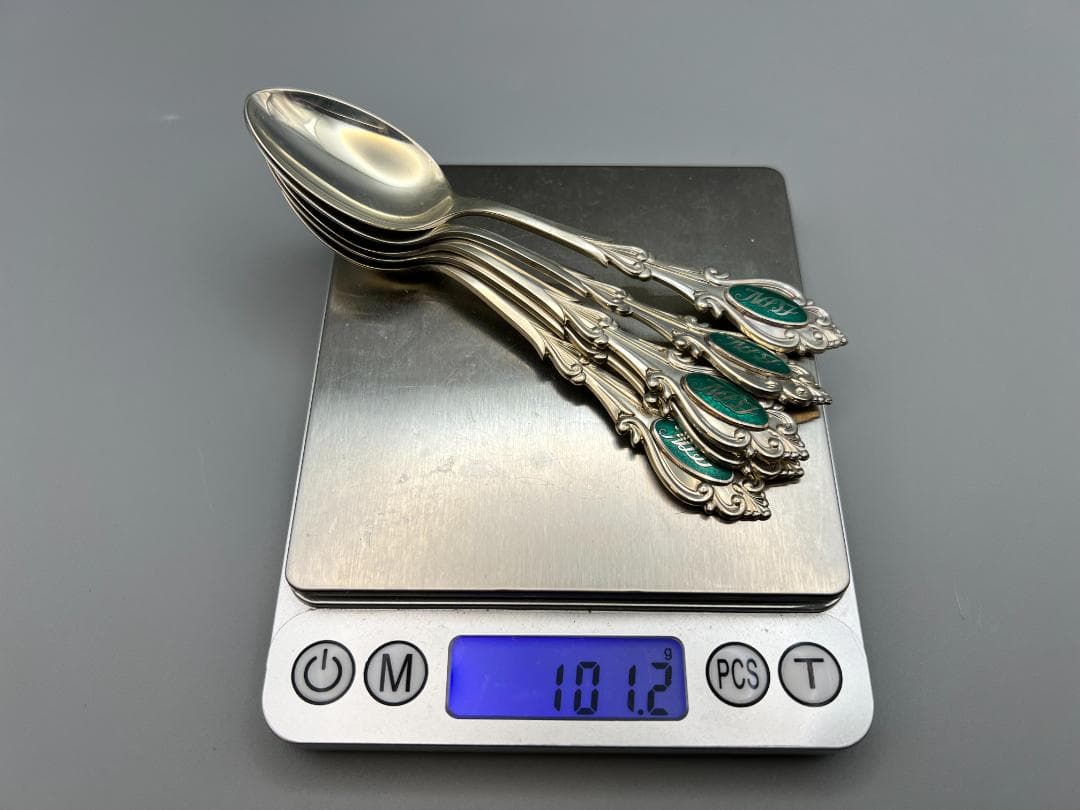 STERLING 刻印 銀製 スプーン 5点 重量約101g