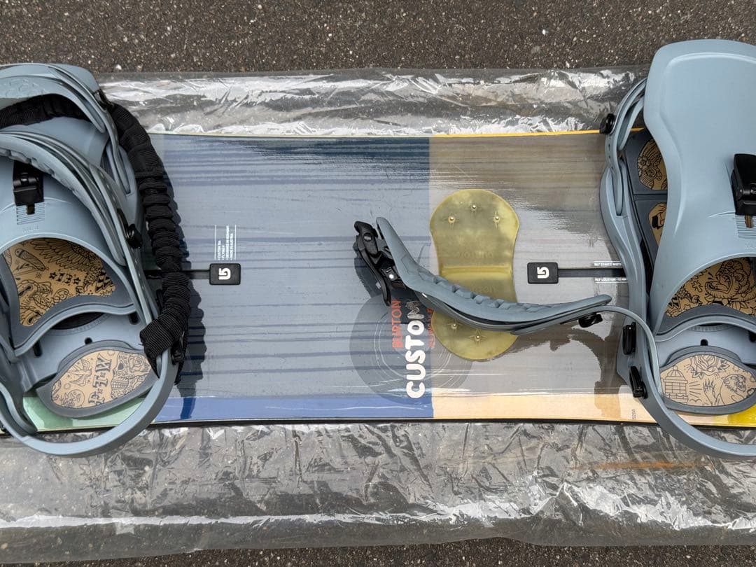 FLUX AH ビンディング　バートン　CUSTOM スノーボード 162