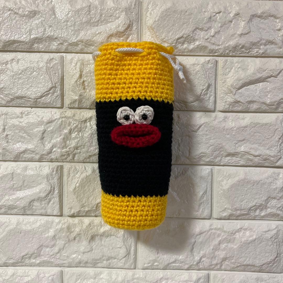 ハンドメイド パクパクモンスターペットボトルカバー - メルカリ