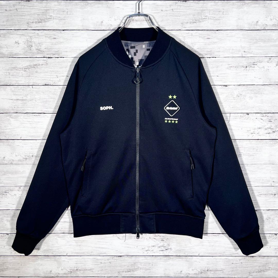 『F.C.Real Bristol』　ブルゾン　リバーシブル　デジカモ柄　黒　M