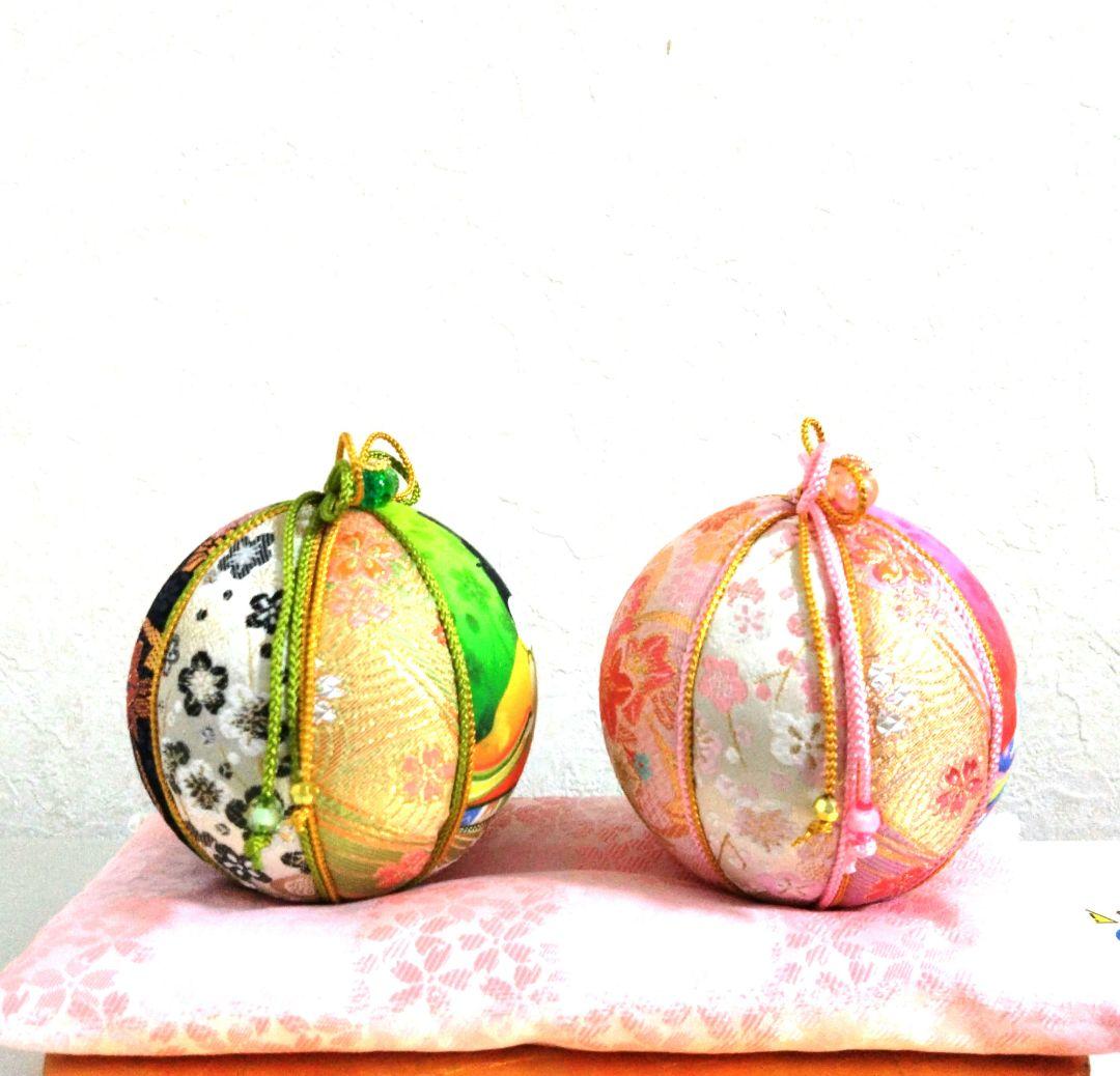 かよさん 手毬 手鞠 てまり 刺繍お雛様 房飾り座布団セット No34他