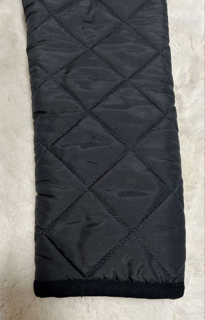 Traditional Weatherwear/ノーカラーキルティングコート/黒