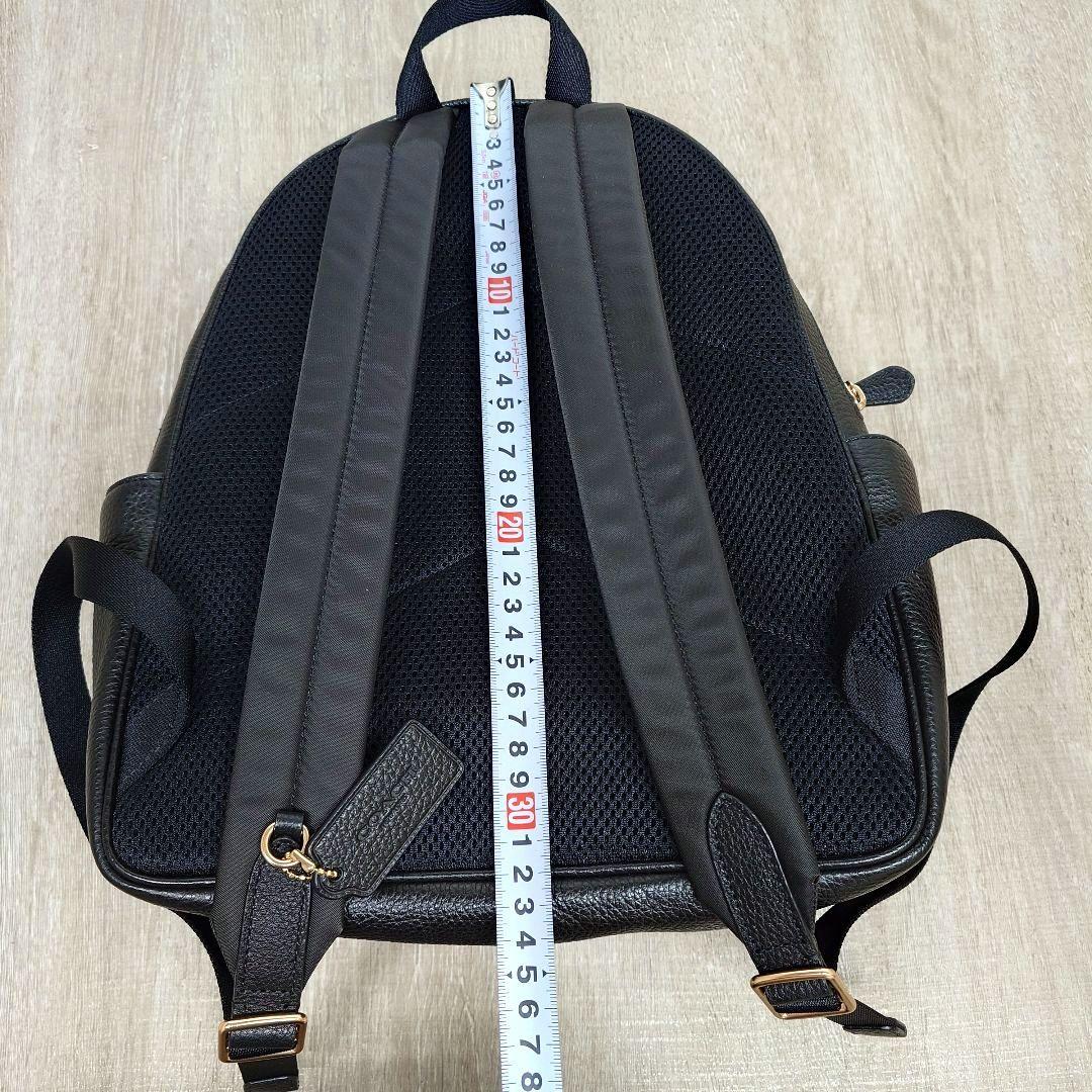 ★美品★　COACH　コーチ　レザーリュック/バックパック　黒　タグ・保存袋付