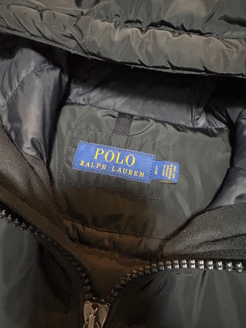 美品✨　Polo Ralph Lauren ダウンジャケット　フード　黒　完売品