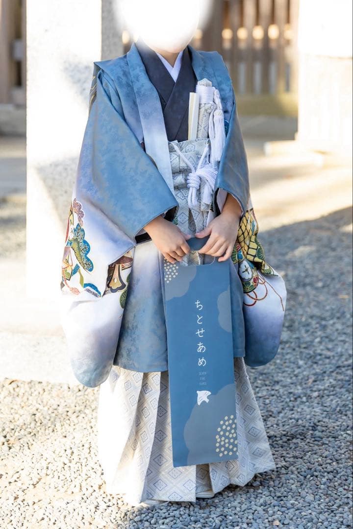 七五三 着物 男の子 フルセット 5歳袴セット 753 羽織袴　京越卸屋　鷹太鼓
