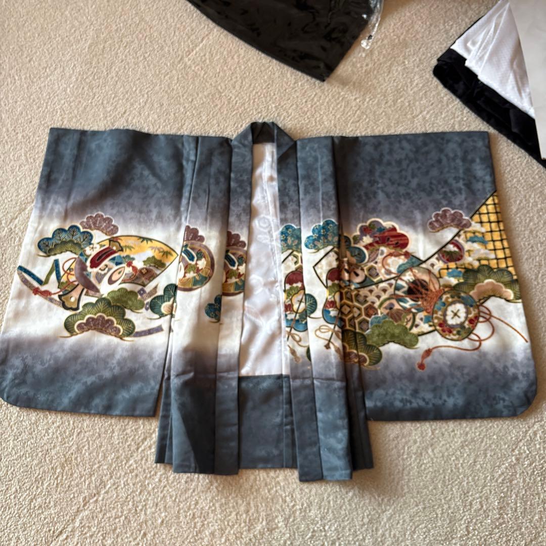 七五三 着物 男の子 フルセット 5歳袴セット 753 羽織袴　京越卸屋　鷹太鼓