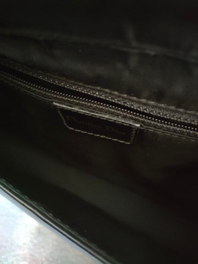 美品／希少です！　クリスチャンディオール　マリスパール　トロッター　レザー　黒