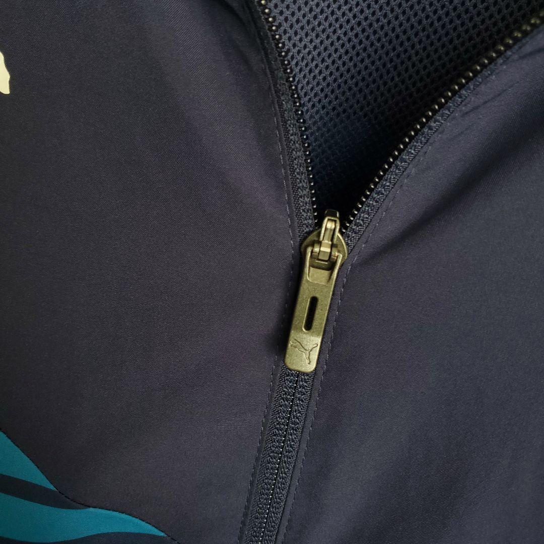 PUMA オリンピック・マルセイユ ナイロンジャケット サッカー ネイビー