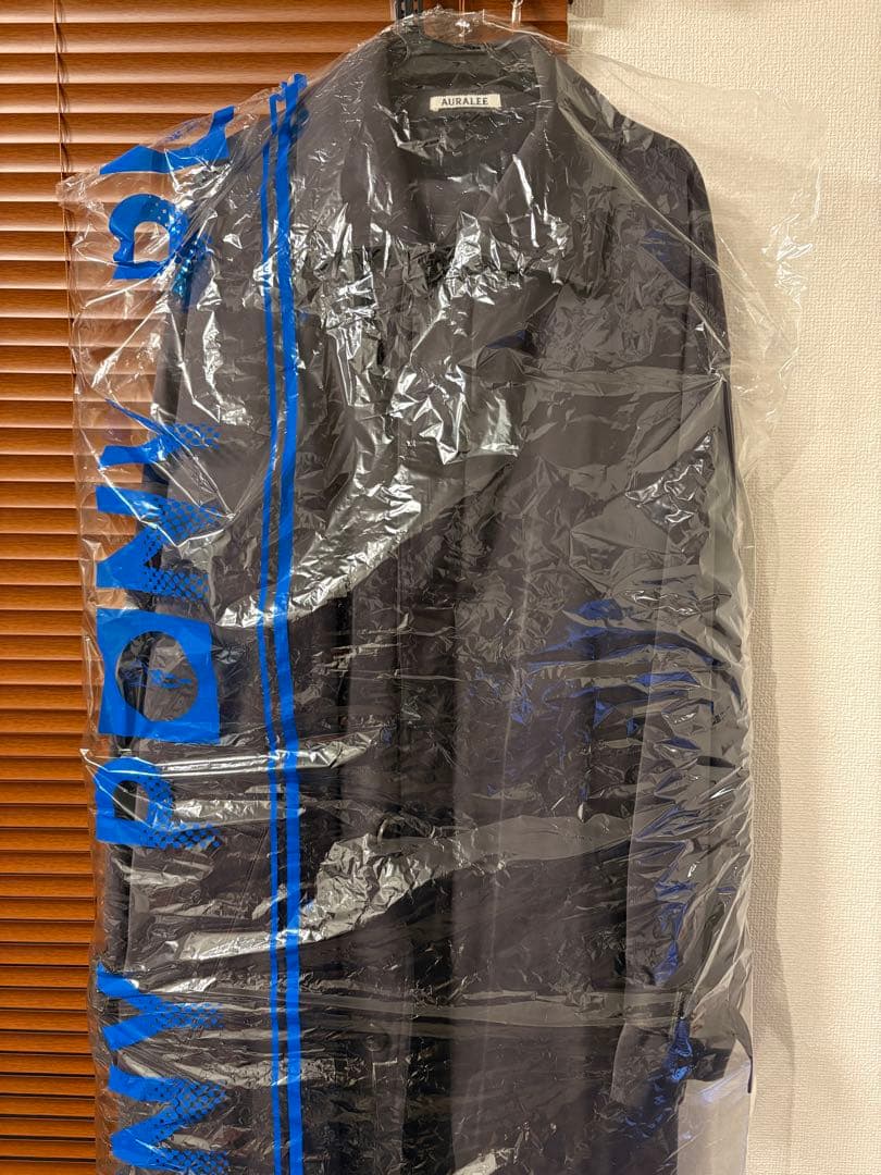 AURALEE シャンブレーツイル 中綿 ステンカラー パテッド コート