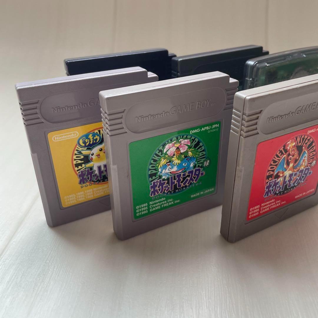 ゲームボーイGBポケモンPokémonカメラ赤黄緑金銀ポケモンパネポン6本セット