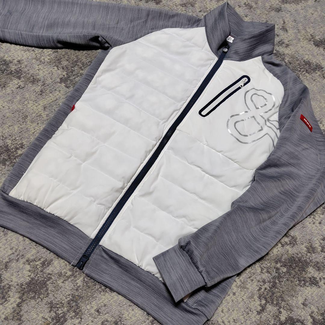 美品 and per se ハイブリッド ブルゾン 切替 ドッキング ジャケット