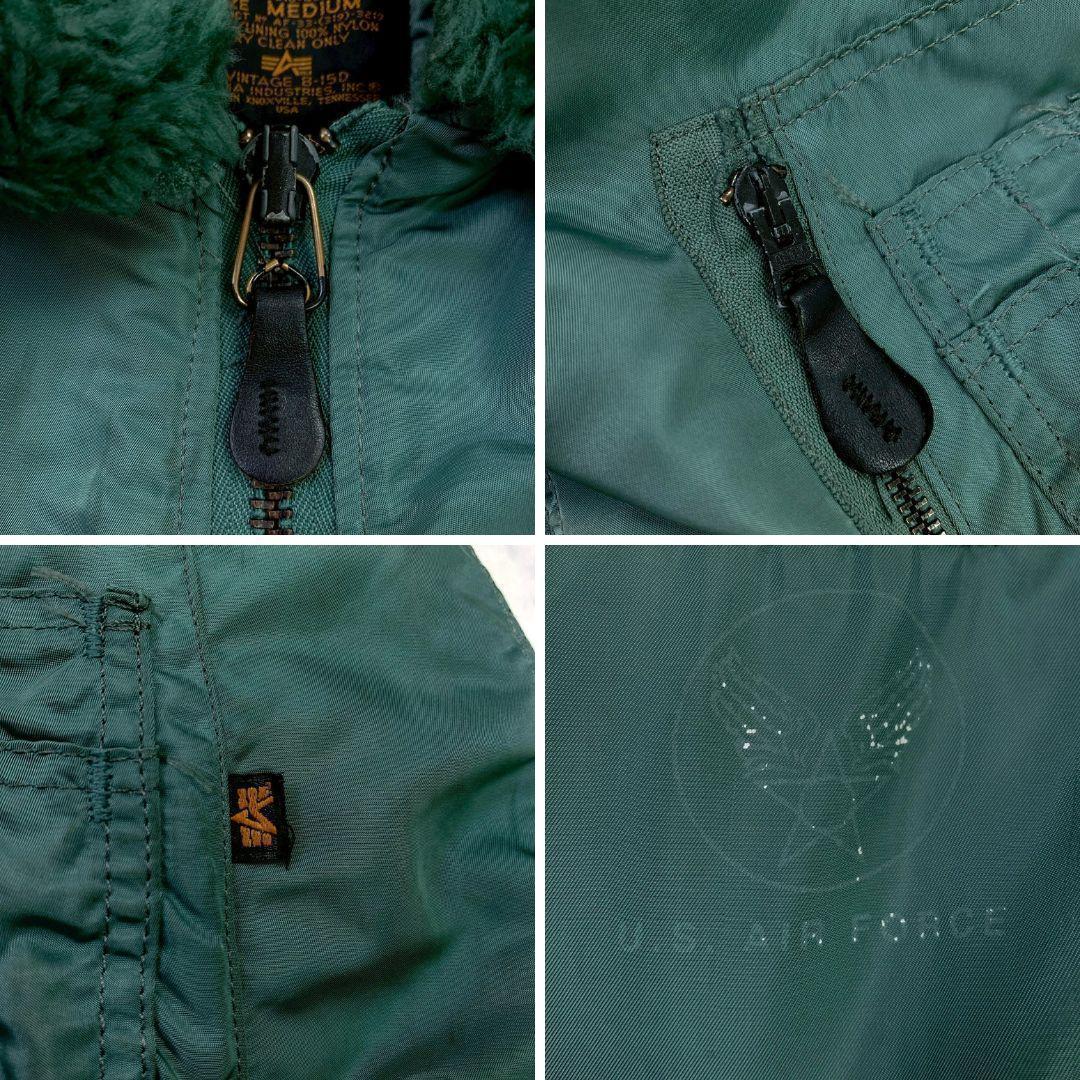 50s 復刻★USA製 ALPHA B-15D フライトジャケット M　D460