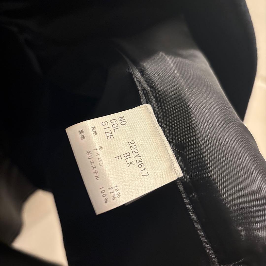 ELLIE ブラック ケープコート フリーサイズ エリー