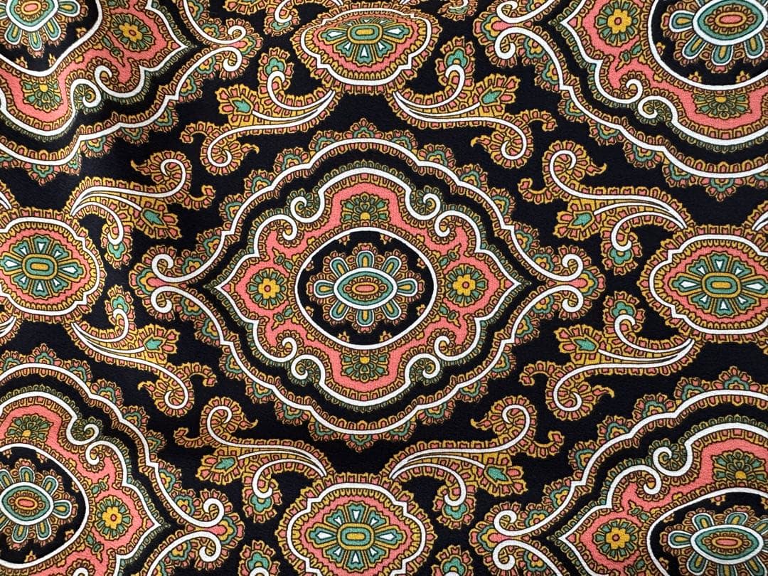 【美品】A.P.C.ペイズリー柄シルクワンピース36 ROBE JOANA