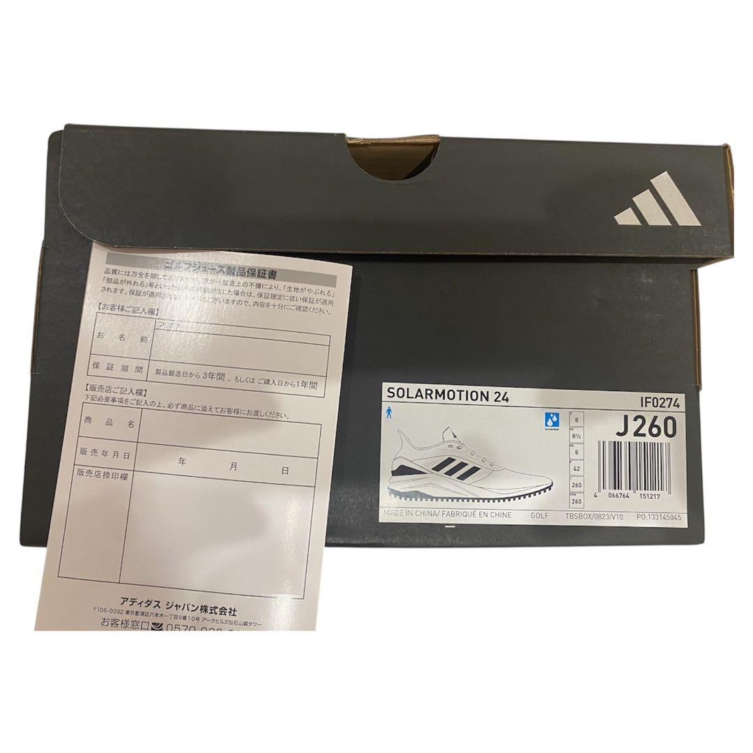 【新品未使用】アディダス ゴルフシューズ ソーラーモーション24 26.0cm